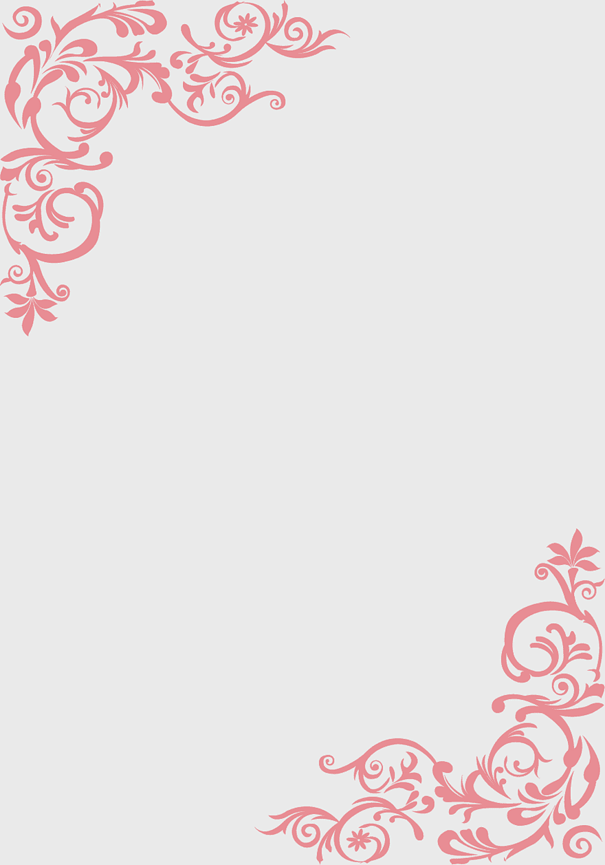 ornate floral corner design, red vine decorative frame, vintage scroll pattern, elegant swirl illustration, intricate corner embellishment, artistic floral motif, traditional decorative element