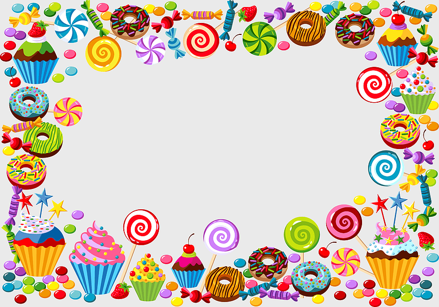 candy cane border, gummy bear frame, multicolored dessert design, sweet party supply, festive candy frame, colorful confectionery border, whimsical candyland decoration