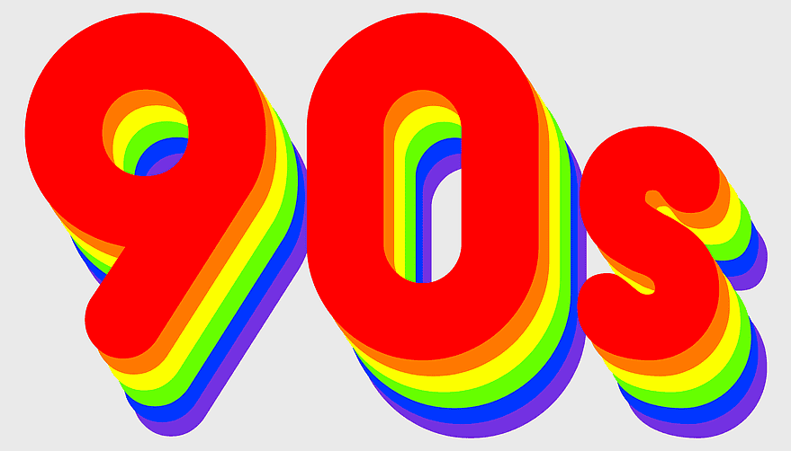 1990s design, retro trash can logo, 1980s symbol objects, 1970s music line, vintage graphic art, colorful typography, decade-themed illustration 1990s design, retro trash can logo, 1980s symbol objects, 1970s music line, vintage graphic art, colorful typography, decade-themed illustration