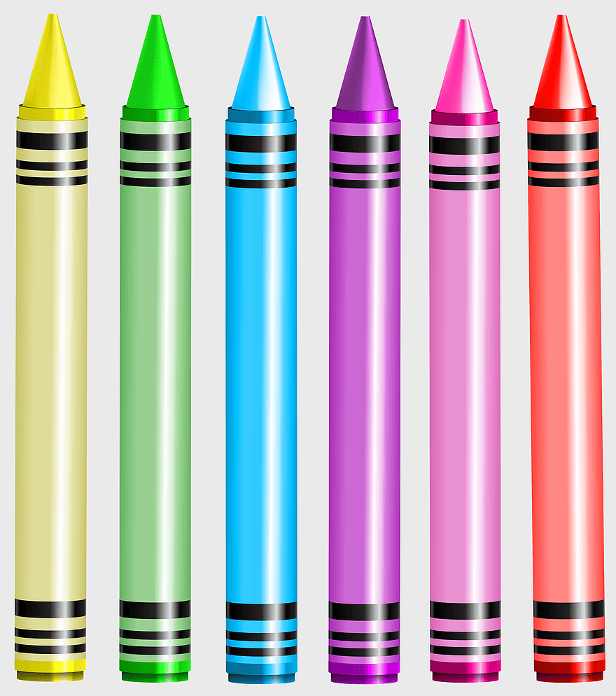 assorted-color crayons illustration, Crayon icons, school art supplies, product design tools, colorful drawing tools, educational art materials, creative writing implements