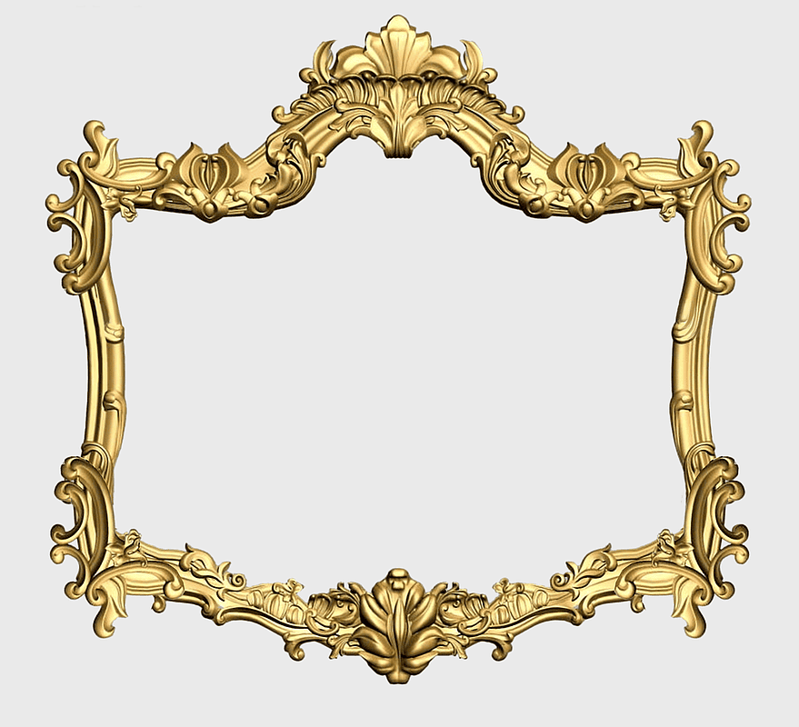 antique gold frame illustration, baroque ornate mirror frame, decorative brass frame design, vintage wood carving frame, elegant metallic frame art, intricate jewelry frame motif, classic ornamental frame element