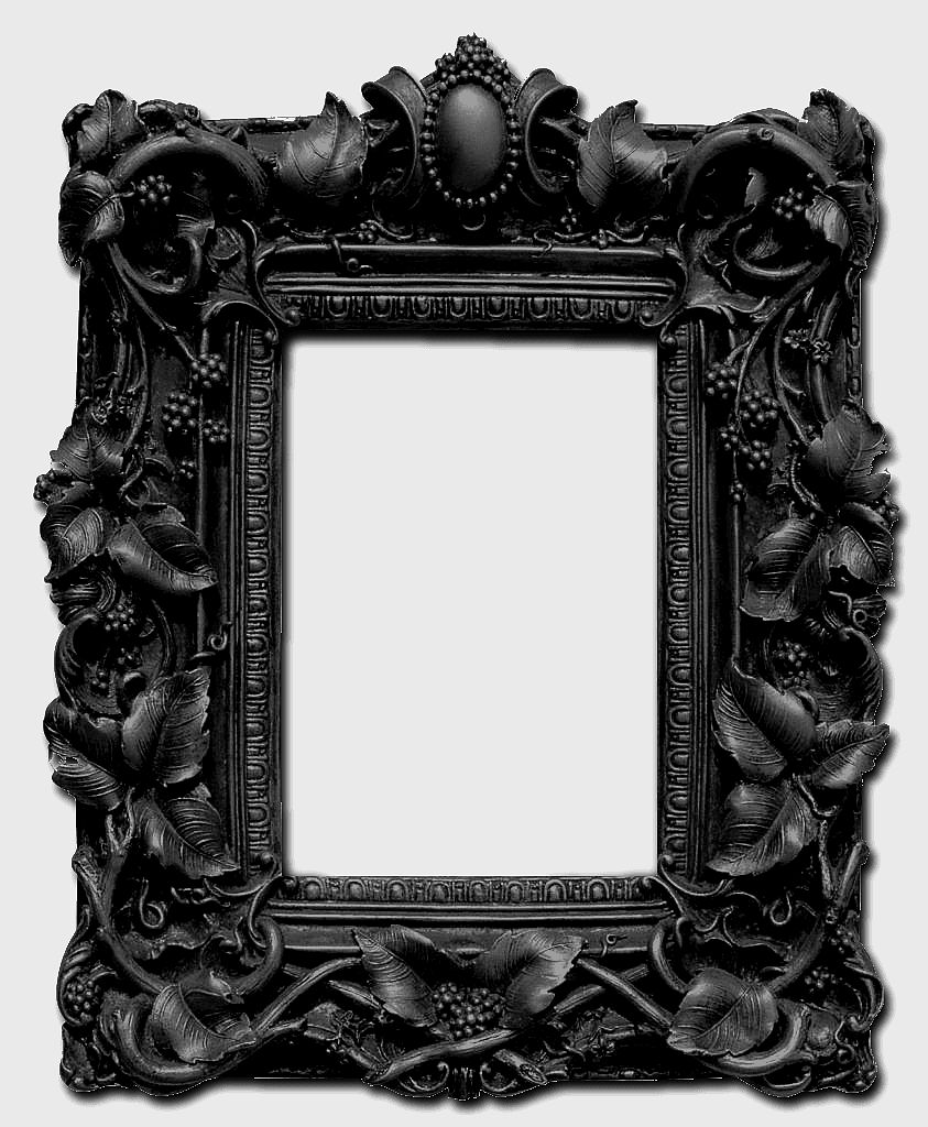 Gothic Revival frame, black decorative border, monochrome ornate frame, Gothic architecture mirror, vintage holder, intricate artwork frame, baroque style decor Gothic Revival frame, black decorative border, monochrome ornate frame, Gothic architecture mirror, vintage holder, intricate artwork frame, baroque style decor