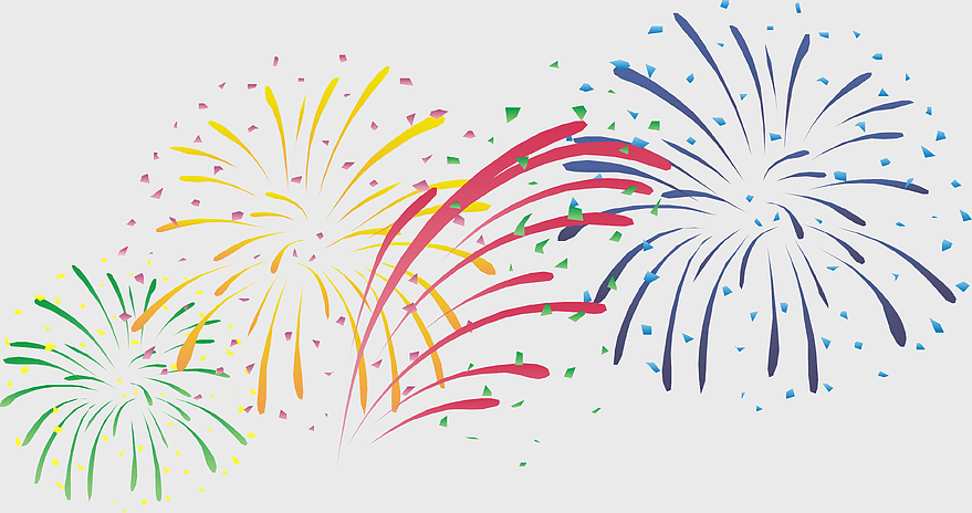 New Year fireworks, creative New Year decoration, holiday celebration, golden fireworks, festive display, colorful pyrotechnics, celebratory event