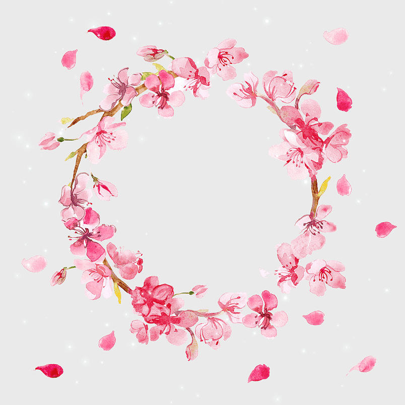 watercolor cherry blossom wreath, pink floral design, watercolor heart branch, cherry blossom petals, spring floral art, romantic flower illustration, nature-inspired watercolor decor watercolor cherry blossom wreath, pink floral design, watercolor heart branch, cherry blossom petals, spring floral art, romantic flower illustration, nature-inspired watercolor decor