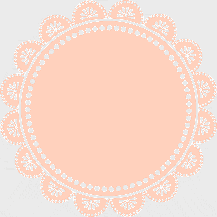 Digiscrap lace frame, pink circular design, floral lace border, decorative circle frame, vintage lace motif, scrapbooking embellishments, delicate lace patterns, png