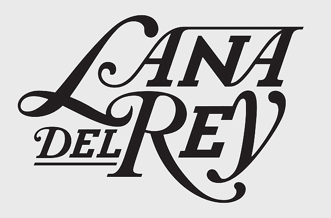 Lana Del Rey logo, Born to Die album cover, black and white design, singer-songwriter text, vintage typography, music artist branding, retro font style Lana Del Rey logo, Born to Die album cover, black and white design, singer-songwriter text, vintage typography, music artist branding, retro font style
