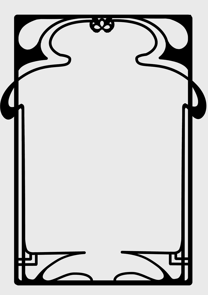 Art Nouveau frame, Art Deco borders, monochrome line art, decorative page corner, vintage design elements, ornamental border patterns, elegant graphic frames Art Nouveau frame, Art Deco borders, monochrome line art, decorative page corner, vintage design elements, ornamental border patterns, elegant graphic frames