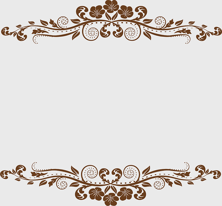 brown floral frame, ancient decorative border, pretty vintage pattern, gift box design, ornate floral ornament, elegant antique frame, classic design element