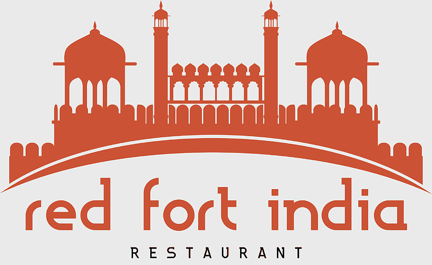 Red Fort logo, Indian Independence Day monument, Republic Day text, Red Fort restaurant branding, historical Indian architecture, cultural heritage site, national landmark illustration Red Fort logo, Indian Independence Day monument, Republic Day text, Red Fort restaurant branding, historical Indian architecture, cultural heritage site, national landmark illustration