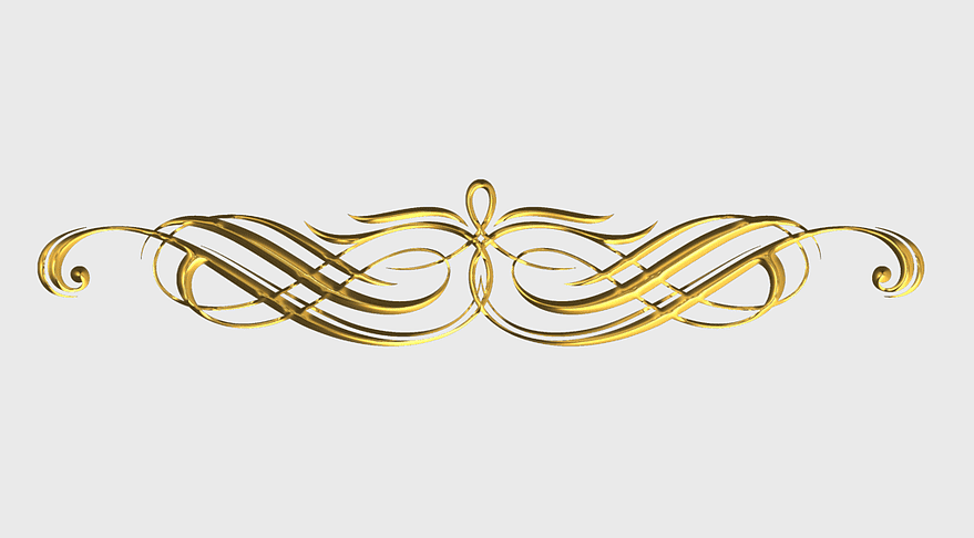 gold floral illustration, decorative arts hobby, GOLD LINE ornament, brass jewelry, vintage embellishment, elegant design, intricate metalwork
