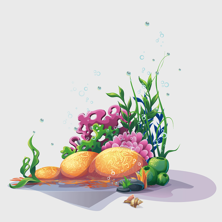 coral reef illustration, seabed seaweed plants, orange goose warm stone, assorted-color coral, underwater marine life, aquatic plant ecosystem, ocean floor flora coral reef illustration, seabed seaweed plants, orange goose warm stone, assorted-color coral, underwater marine life, aquatic plant ecosystem, ocean floor flora