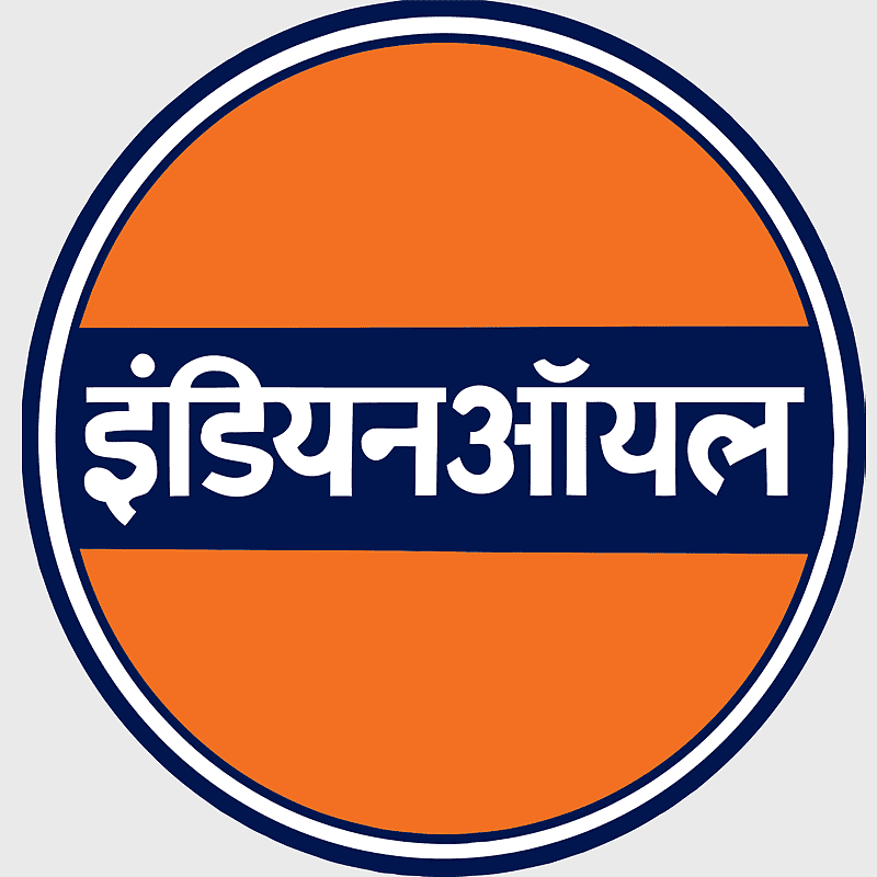 Indian Oil Corporation logo, orange and blue color brand, petroleum refining company, Indian energy sector, oil corporation branding, fuel industry sign, corporate identity design
