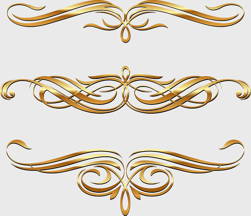 golden European pattern, retro gold design, decorative golden frame, symmetry in interior design, ornate gold embellishments, vintage gold motifs, elegant gold swirls