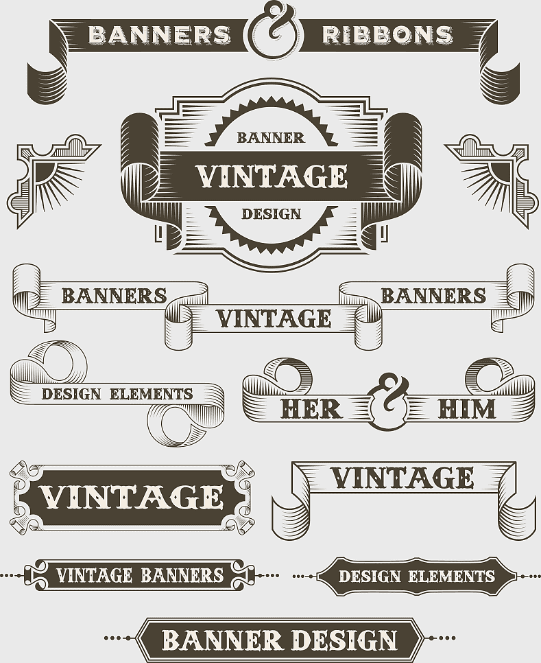vintage banner design, retro ribbon illustration, border frame elements, monochrome geometric pattern, ornate design accents, decorative label templates, intricate paper artwork vintage banner design, retro ribbon illustration, border frame elements, monochrome geometric pattern, ornate design accents, decorative label templates, intricate paper artwork