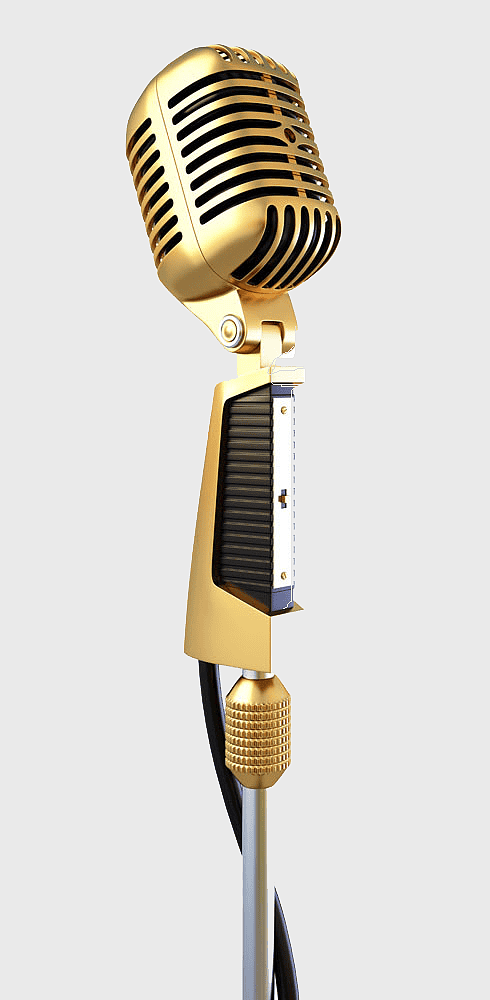 golden microphone, retro styled microphone, sound recording equipment, classic singing equipment, vintage recording studio mic, premium audio gear, antique stage performance device golden microphone, retro styled microphone, sound recording equipment, classic singing equipment, vintage recording studio mic, premium audio gear, antique stage performance device