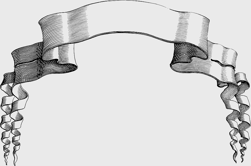 Ribbon banner design, vintage line art, decorative retro elements, antique ornamental ribbons, classic illustration, elegant graphic accents, historical design motifs, png Ribbon banner design, vintage line art, decorative retro elements, antique ornamental ribbons, classic illustration, elegant graphic accents, historical design motifs, png