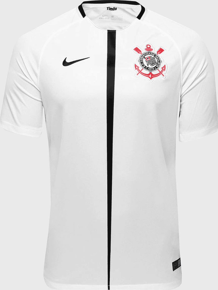 Corinthians Paulista Nike jersey, white sports uniform, football player shirt, active wear, soccer team apparel, athletic clothing, fan merchandise Corinthians Paulista Nike jersey, white sports uniform, football player shirt, active wear, soccer team apparel, athletic clothing, fan merchandise