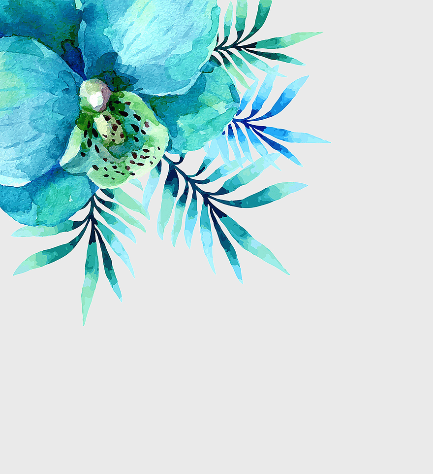 watercolor floral illustration, blue watercolor flowers, wedding invitation design, floral watercolor painting, botanical watercolor art, artistic floral arrangement, nature-inspired watercolor