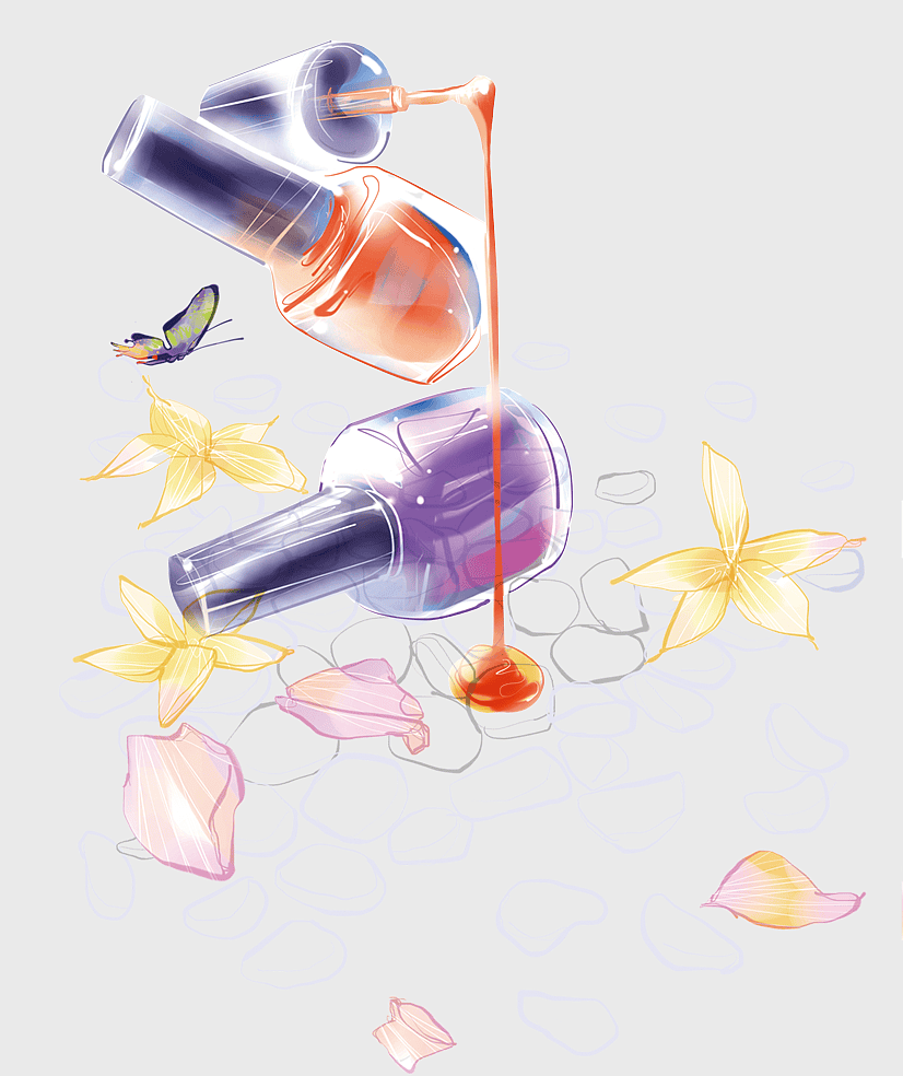 nail polish bottles illustration, assorted-color nail polish, nail art accessories, gel nails polish, floral nail design, beauty product illustration, cosmetic bottle art nail polish bottles illustration, assorted-color nail polish, nail art accessories, gel nails polish, floral nail design, beauty product illustration, cosmetic bottle art