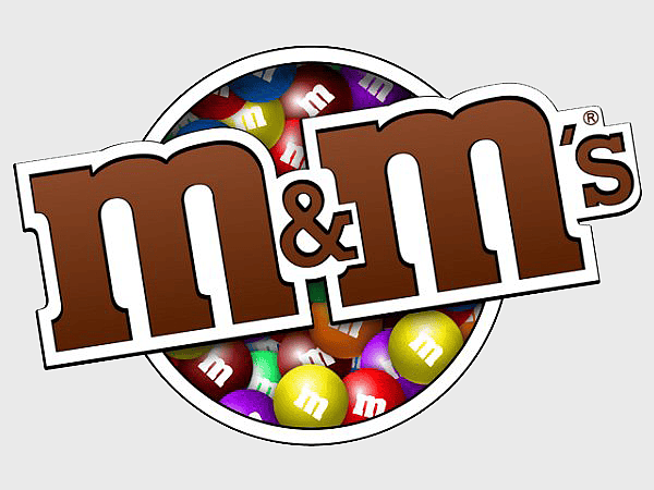 M&M's logo, Mars Incorporated chocolate, M&M's candy bar, M&M's brand, colorful candy logo, sweet treat branding, confectionery company logo