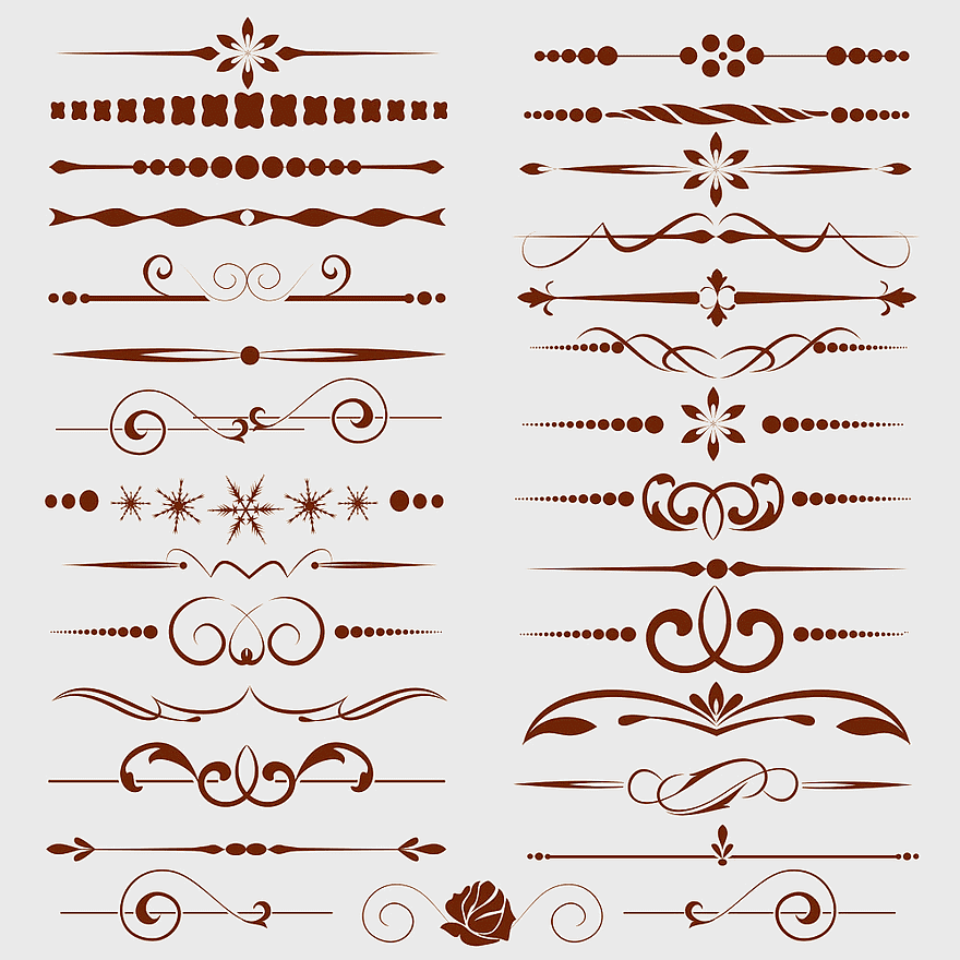 ornament line art, two-dimensional decorative lines, abstract line border designs, brown line art elements, intricate line art patterns, elegant line art dividers, vintage line art embellishments ornament line art, two-dimensional decorative lines, abstract line border designs, brown line art elements, intricate line art patterns, elegant line art dividers, vintage line art embellishments