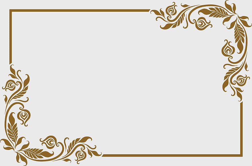 lovely old golden frame, brown leaves decorative border, ancient box frame design, floral pattern rectangle frame, vintage ornate frame, antique border embellishment, elegant frame corner details