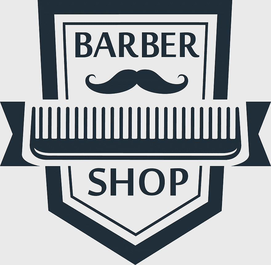 Barber Shop logo, Comb Polka Barbershop, decorative beard and comb, barber shop branding, vintage barber emblem, grooming service icon, hair care design elements Barber Shop logo, Comb Polka Barbershop, decorative beard and comb, barber shop branding, vintage barber emblem, grooming service icon, hair care design elements