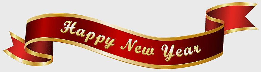 Happy New Year Banner, New Year's Day celebration, red and gold ribbon design, festive new year tags, holiday greeting graphics, New Year's Eve party elements, seasonal festive decorations Happy New Year Banner, New Year's Day celebration, red and gold ribbon design, festive new year tags, holiday greeting graphics, New Year's Eve party elements, seasonal festive decorations