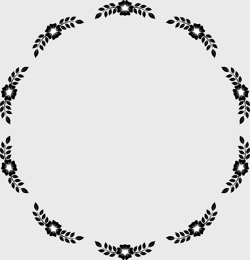 circle frame floral border, black and white decorative art, monochrome nature ornament, line art flower design, elegant wreath illustration, minimalist floral circle, vintage border graphic circle frame floral border, black and white decorative art, monochrome nature ornament, line art flower design, elegant wreath illustration, minimalist floral circle, vintage border graphic