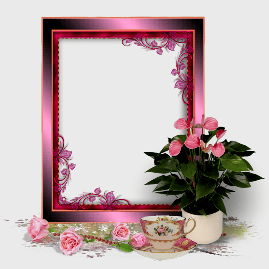 frame, floral frame design, decorative frame, pink floral arrangement, vintage tea cup, ornate frame details, elegant home decor, png frame, floral frame design, decorative frame, pink floral arrangement, vintage tea cup, ornate frame details, elegant home decor, png