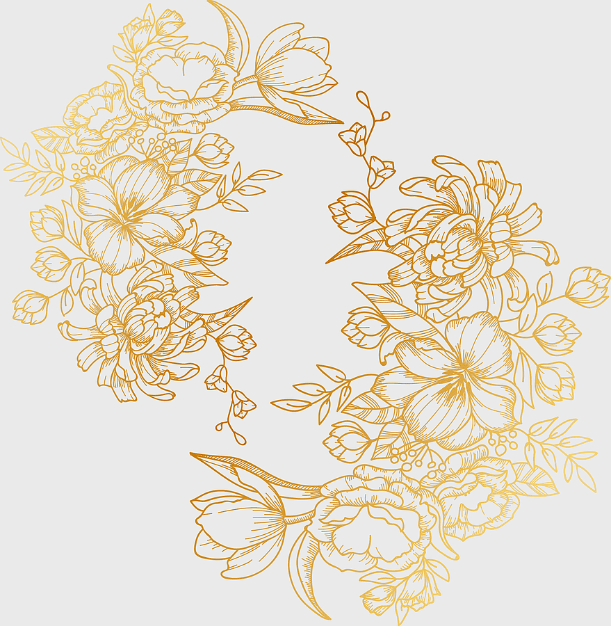 golden floral design, watercolor flower pattern, hand-painted gold flowers, wedding decoration India, elegant floral art, decorative golden elements, intricate floral illustration golden floral design, watercolor flower pattern, hand-painted gold flowers, wedding decoration India, elegant floral art, decorative golden elements, intricate floral illustration
