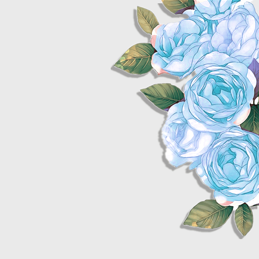 blue rose illustration, floral design with blue roses, watercolor blue flowers, rose garden floral pattern, aqua floral arrangement, botanical art with blue petals, decorative blue rose bouquet