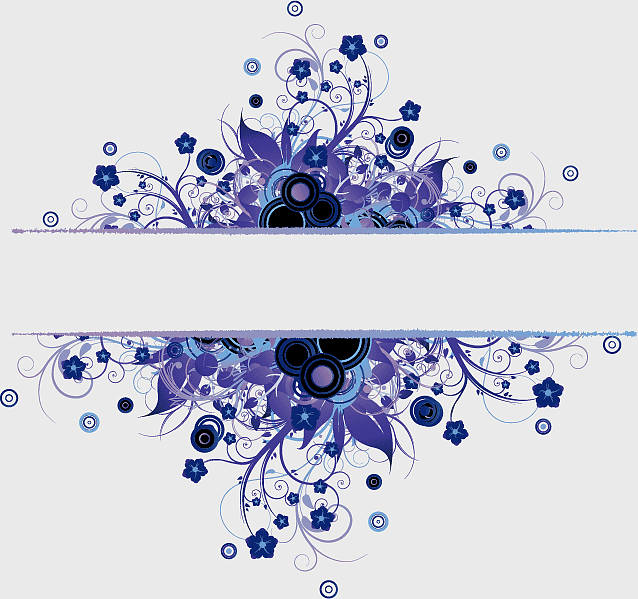 purple floral border, blue border buckle, vintage certificate frame, watercolor flower design, decorative floral elements, elegant border patterns, artistic floral ornamentation