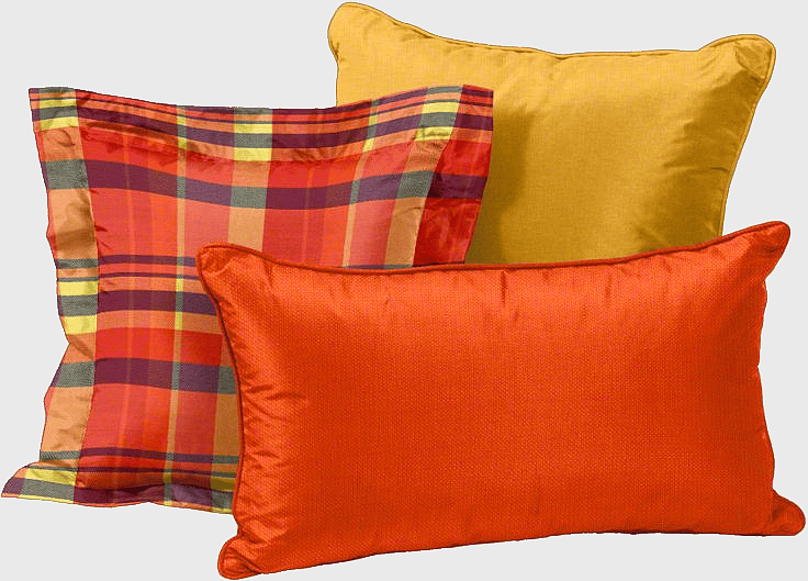 assorted-color throw pillows, plaid pattern pillow, orange textile linen, sofa cushion, home decor accent cushions, relaxation furniture design, vibrant decorative accessories assorted-color throw pillows, plaid pattern pillow, orange textile linen, sofa cushion, home decor accent cushions, relaxation furniture design, vibrant decorative accessories