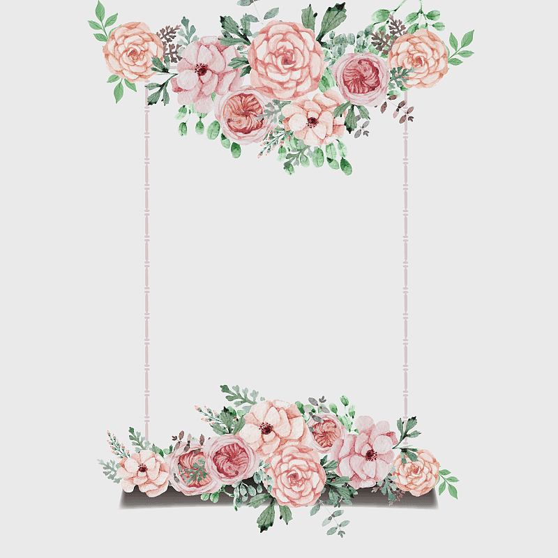 watercolor flower frame, hand-painted wedding invitation, pink rose floral design, floral wreath signboard, romantic floral border, elegant wedding decor, vintage flower illustration watercolor flower frame, hand-painted wedding invitation, pink rose floral design, floral wreath signboard, romantic floral border, elegant wedding decor, vintage flower illustration