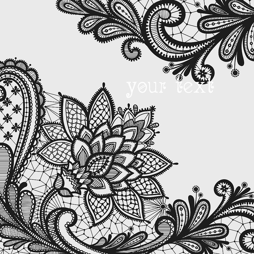 black floral lace borders, monochrome watercolor flowers, decorative paisley patterns, floral motif designs, intricate lace illustrations, elegant floral art, vintage floral patterns black floral lace borders, monochrome watercolor flowers, decorative paisley patterns, floral motif designs, intricate lace illustrations, elegant floral art, vintage floral patterns