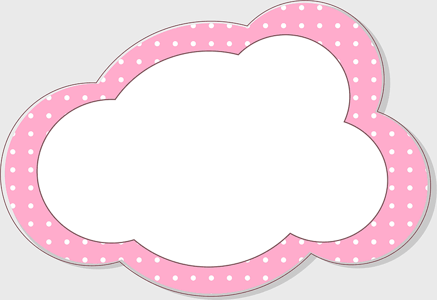 pink cloud frame, polka dot border, Adobe Illustrator design, cartoon cloud illustration, whimsical cloud border, decorative cloud template, vintage cloud frame pink cloud frame, polka dot border, Adobe Illustrator design, cartoon cloud illustration, whimsical cloud border, decorative cloud template, vintage cloud frame