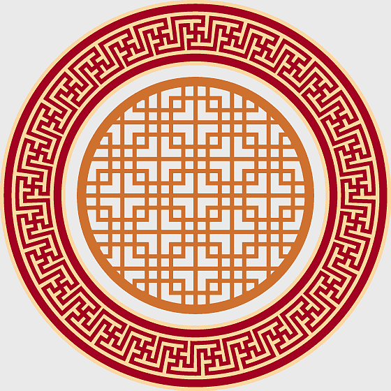 Chinese round window pattern, vintage floral border design, traditional Chinese window decoration, retro circular frame art, ornamental lattice motif, cultural heritage symbol, classic geometric pattern Chinese round window pattern, vintage floral border design, traditional Chinese window decoration, retro circular frame art, ornamental lattice motif, cultural heritage symbol, classic geometric pattern