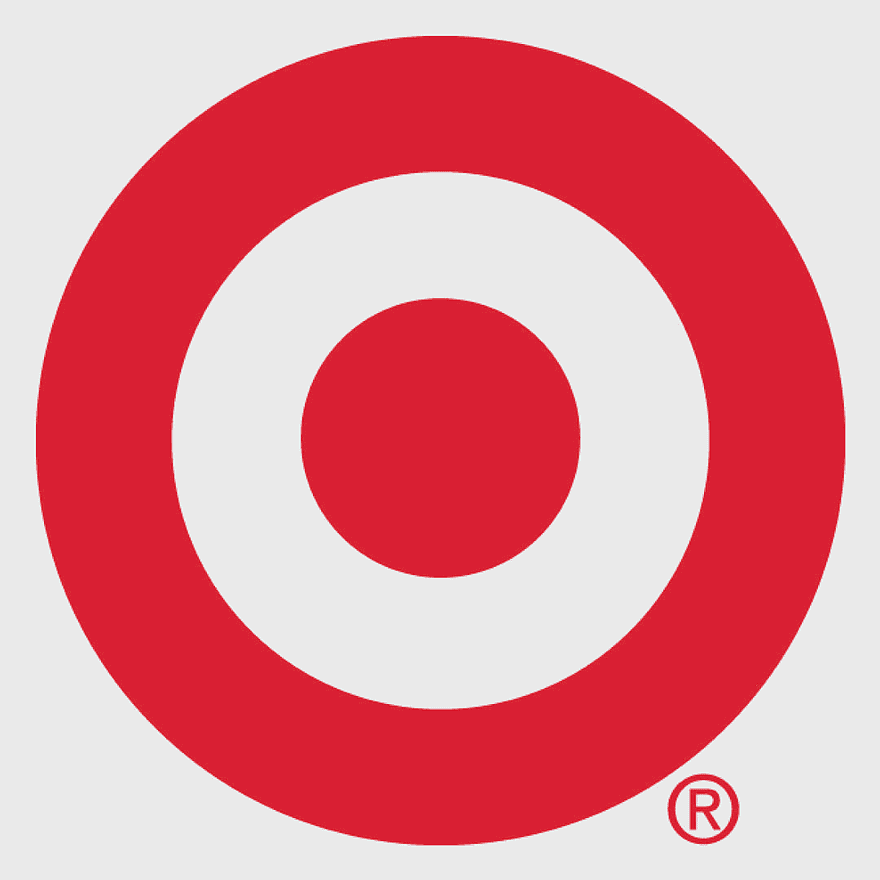 Target retail logo, red circular symbol, shopping sales icon, Target Corporation emblem, minimalist brand design, commercial retail branding, retail store identity