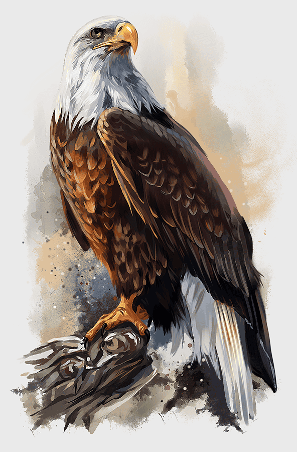 Bald Eagle watercolor painting, eagle wildlife poster, bird of prey illustration, feathered predator art, majestic raptor depiction, naturalistic avian artwork, soaring predator graphic Bald Eagle watercolor painting, eagle wildlife poster, bird of prey illustration, feathered predator art, majestic raptor depiction, naturalistic avian artwork, soaring predator graphic