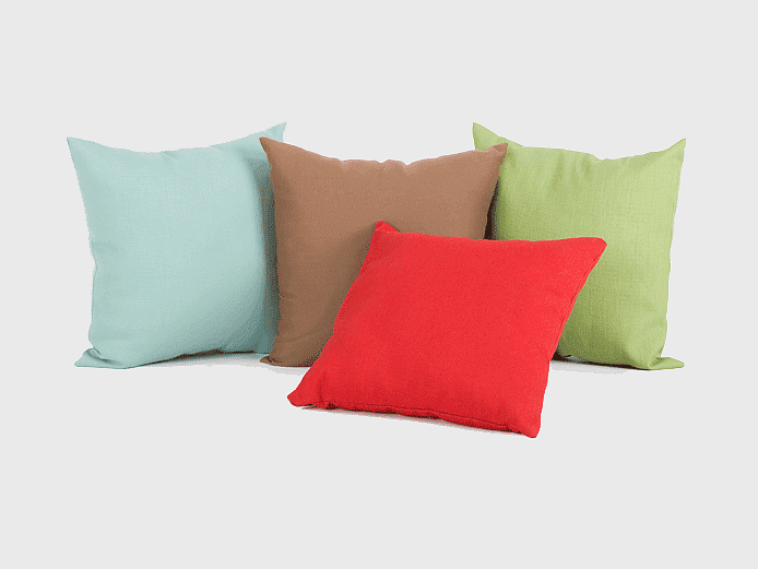 assorted-color throw pillows, solid color cushions, patio furniture accessories, interior design textiles, decorative pillow set, cozy home decor, vibrant accent pillows