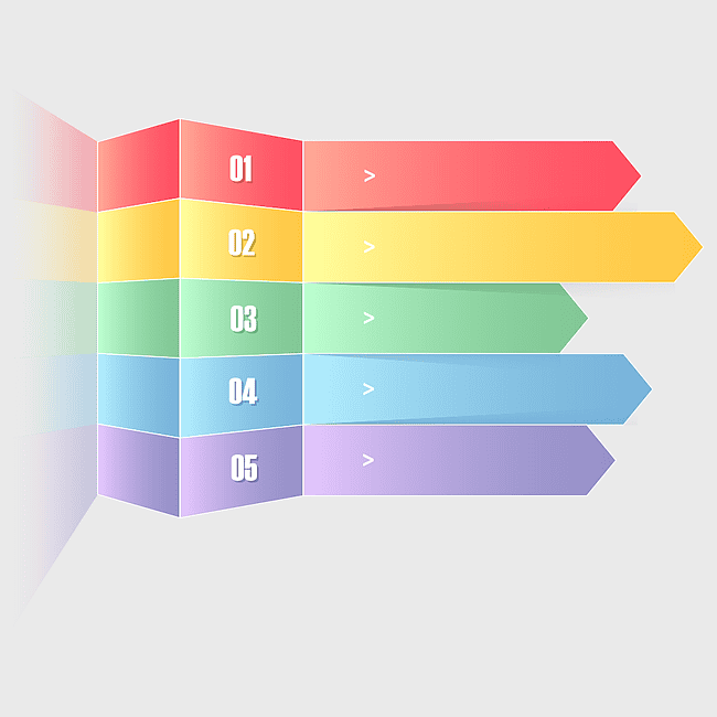 multicolored infographic chart, PPT business tag, 3D space presentation element, data visualization, step-by-step process, professional presentation design, corporate infographic template
