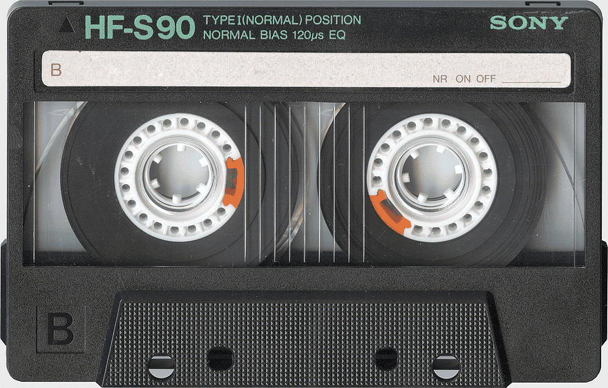 Sony HF-S90 cassette tape, Compact Cassette audio recording, magnetic tape media, stereo sound reproduction, vintage audio equipment, retro music storage, classic recording technology Sony HF-S90 cassette tape, Compact Cassette audio recording, magnetic tape media, stereo sound reproduction, vintage audio equipment, retro music storage, classic recording technology