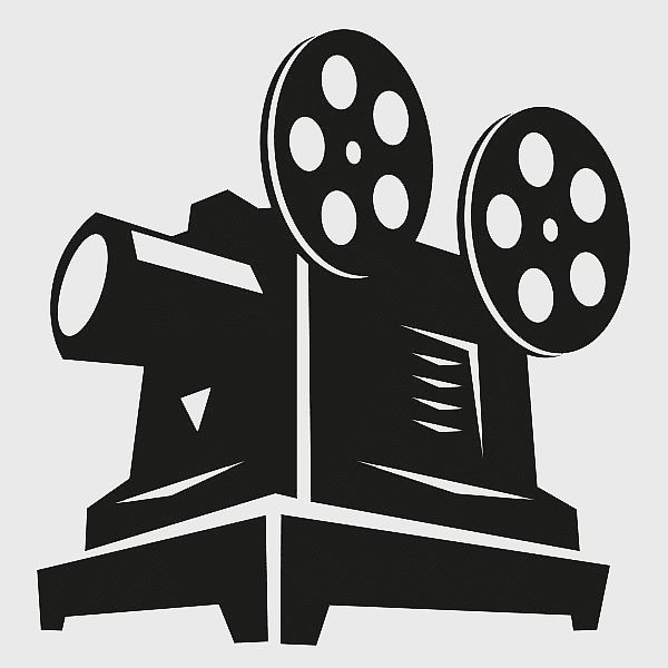 black reel-to-reel recorder, silent film projector, monochrome cinema illustration, filmstrip projector logo, vintage movie equipment, classic film technology, black and white cinema art black reel-to-reel recorder, silent film projector, monochrome cinema illustration, filmstrip projector logo, vintage movie equipment, classic film technology, black and white cinema art