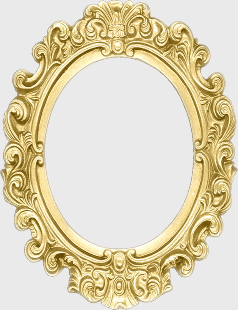 baroque oval frame art, brass silhouette ornament, round mirror drawing, frames drawing baroque, decorative frame illustration, vintage oval mirror, ornate gold frame