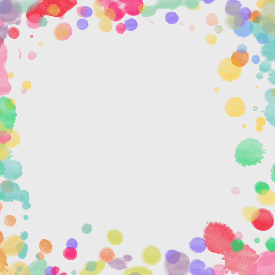 colorful bubble border, multicolored paint frame, certificate border, color splash design, festive frame decoration, vibrant circle frame, artistic bubble border