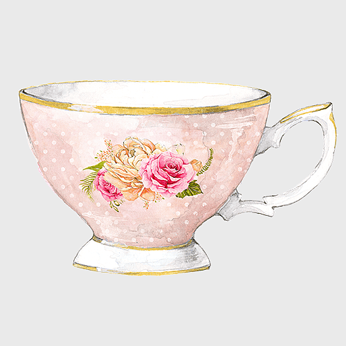 watercolor tea cup, floral teacup design, pink porcelain teacup, tea party tableware, vintage tea cup art, elegant tea service, delicate floral ceramics