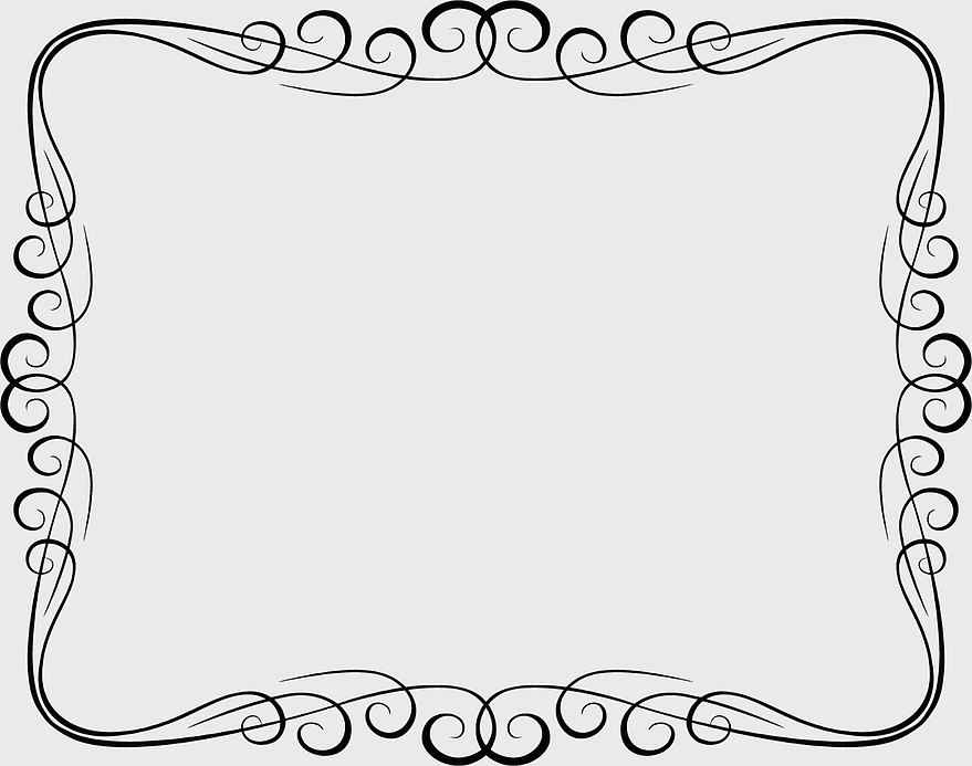 decorative frame design, monochrome line art, black and white ornament, calligraphy frames, elegant border illustration, vintage frame pattern, swirls decorative element