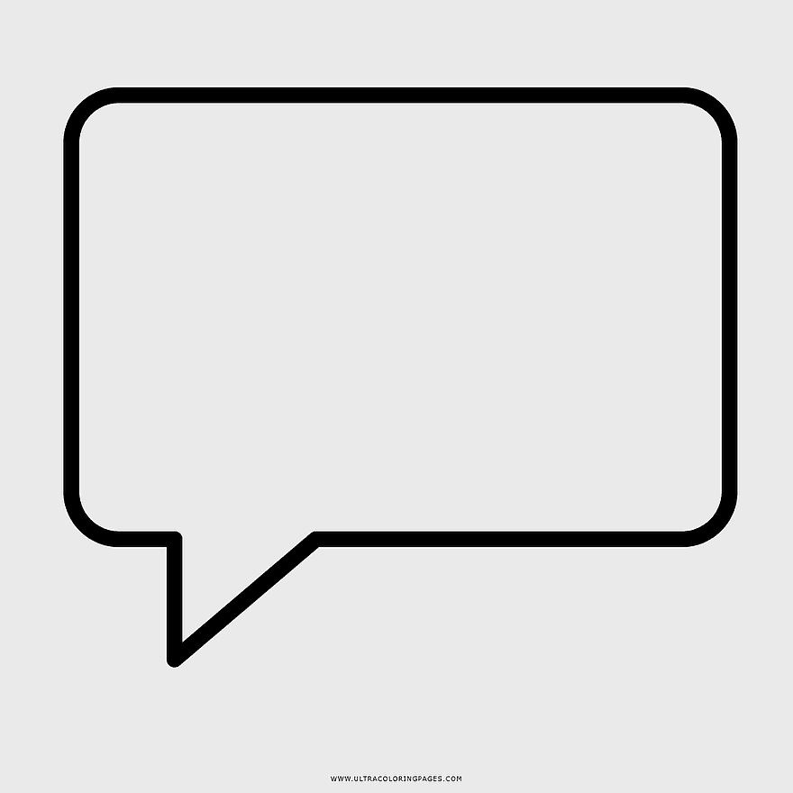 speech balloon drawing, coloring book pages, black and white dialogue tag, printable speech bubble, comic conversation bubble, text area outline, graphic design element