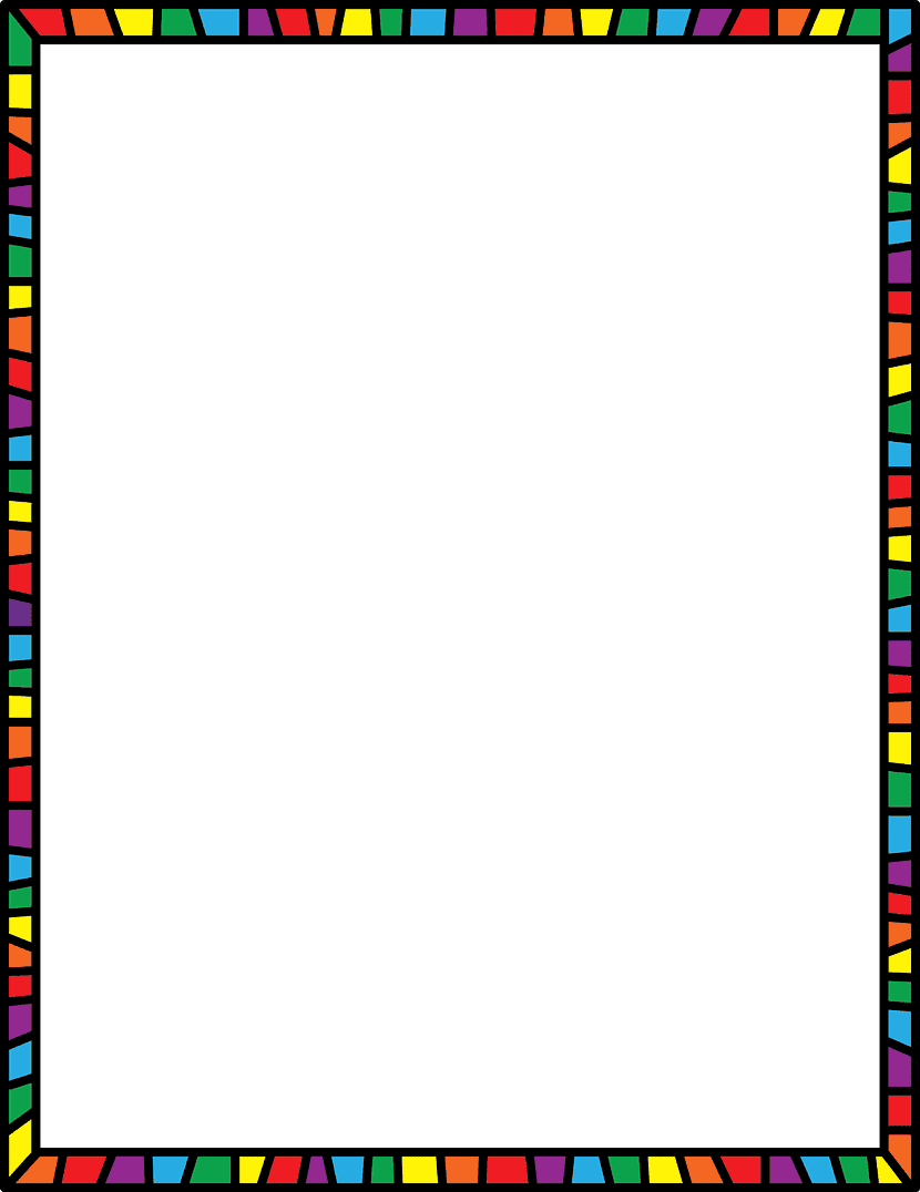 multicolored math frame, purple and yellow educational design, rectangle symmetry template, math borders for presentations, colorful educational decor, elementary math visuals, geometric pattern borders